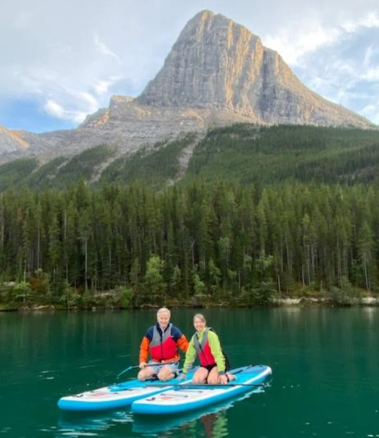canmore paddle boarding